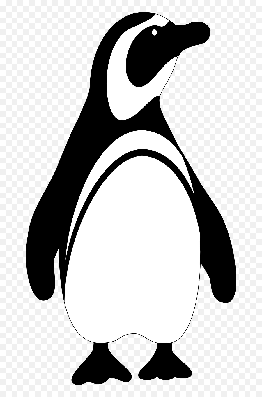 Penguin Standing Animal South Pole - Penguin Clipart Black And White Png Emoji,Pole Dancer Emoji