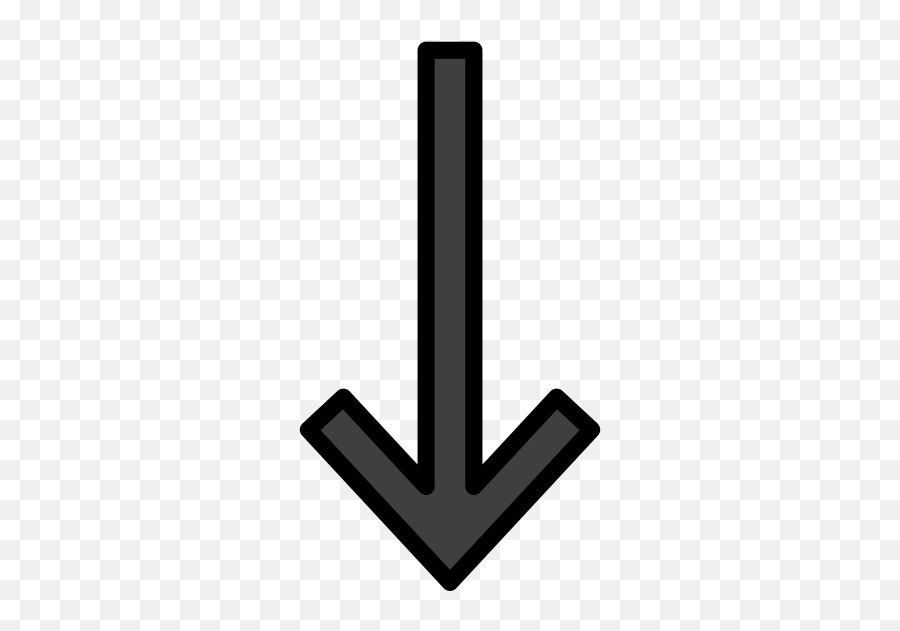Downwards Black Arrow - U Shape Arrow Emoji,Black Arrow Emoji