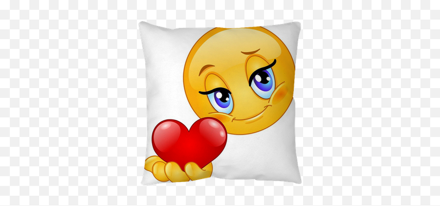 Funda De Almohada Emoticon Dando - Giving My Heart Emoji,Emoticon De Corazon