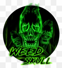 3d Weed Skull Theme Play - Emoji