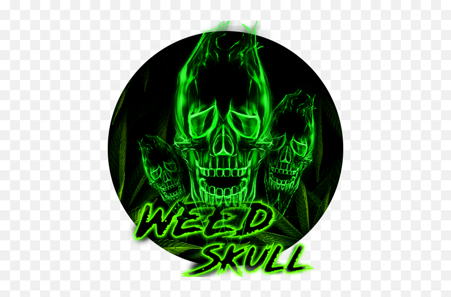 3d Weed Skull Theme Play - Skull Emoji,Weed Symbol Emoji