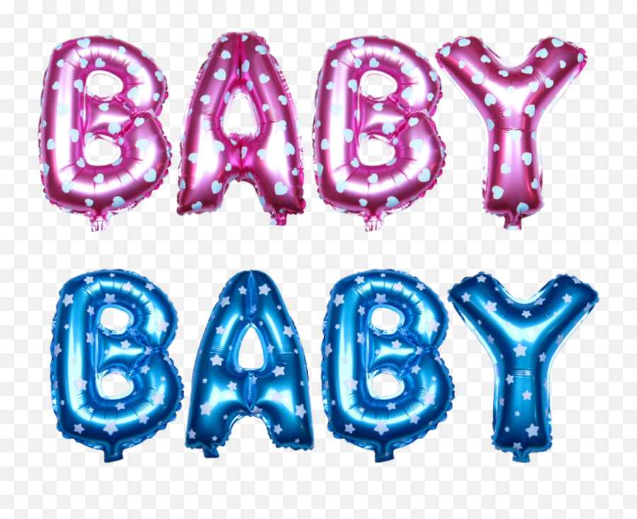 Alphabet Balloons Set Pink - Clip Art Emoji,Blue Balloon Emoji