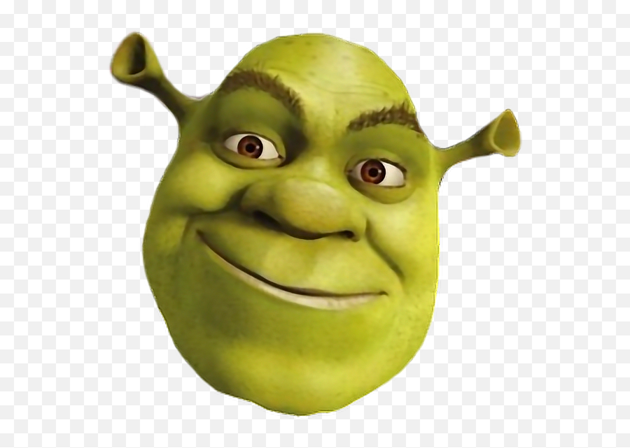 Its All Ogre Now Freetoedit Shrek Ogre Head Face Gree - Transparent Shrek Face Png Emoji,Ogre Emoji