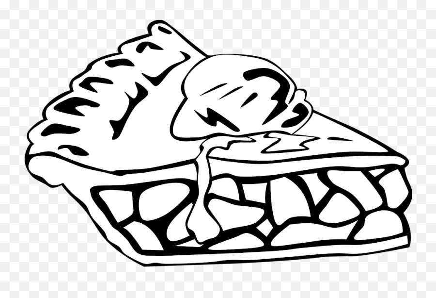 Pie - Apple Pie Clipart Black And White Emoji,Cake Slice Emoji