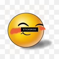 Download Hd Blushing Emoji - Circle