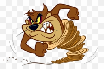 Tasmanian Devil Clipart Disney - Looney Tunes Tornado Png Tasmanian Devil Looney Tunes Emoji,Tornado Emoji