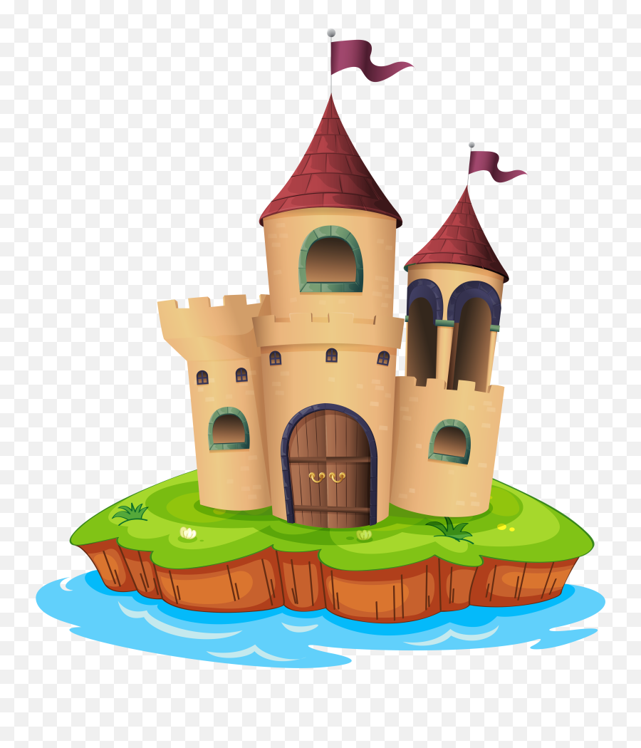 Island Clipart Water Island Water Transparent Free For - Castle Kids Vector Emoji,Blob Sweat Emoji