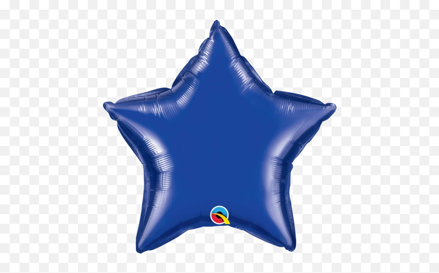 Standard Dark Blue - Red Star Foil Balloon Emoji,Shining Star Emoji