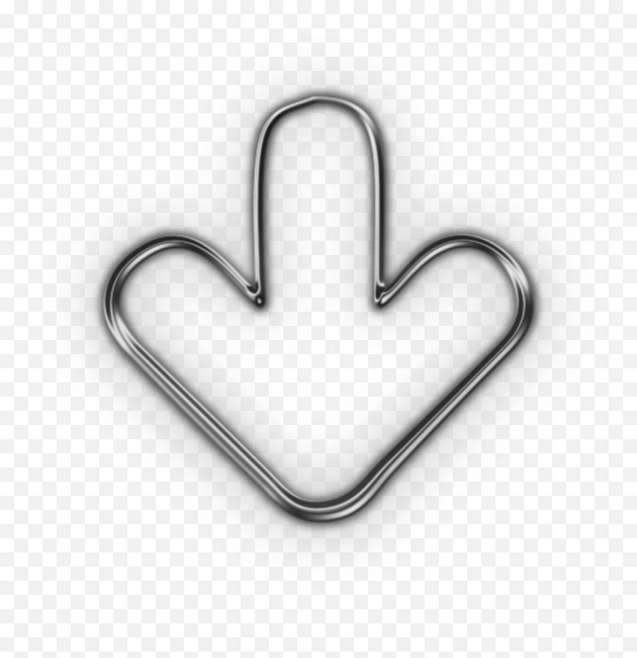 Holographic White Down Arrow Neon Donwards Glowing Blac - Emblem Emoji,Downward Arrow Emoji
