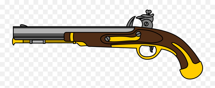 Handgun Transparent Hand Clipart - Flintlock Pistol Transparent Clipart Emoji,Old Gun Emoji