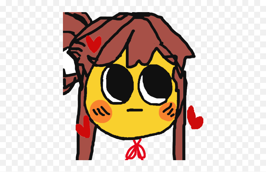 Cursed Emoji Monika Ver I Know Itu0027s Not Good But My - Cursed Emoji Cute,Find The Emoji Level 57