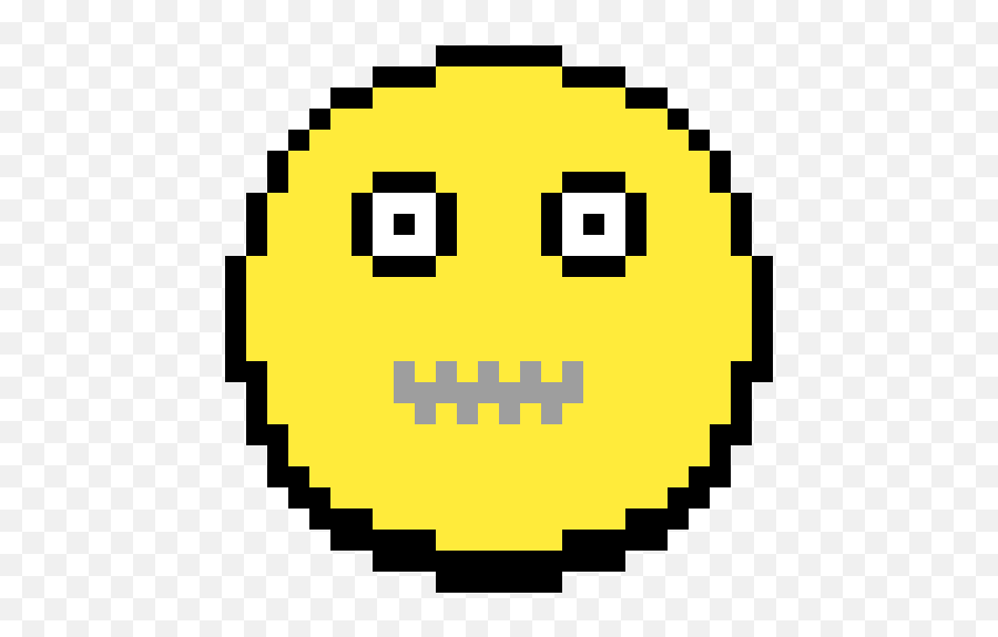 Foote26s Gallery - Emoji Pixel Art,Zipper Mouth Emoticon