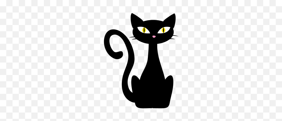 Black Cat Halloween Cuttable Svg And - Halloween Image Black Cat Emoji,Black Cat Emoji
