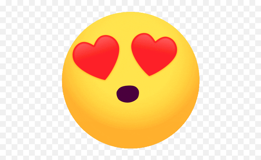 Download Beautiful Heart Eyes Gif For - Emoji Heart Eyes Gif,Emoji With Heart Eyes