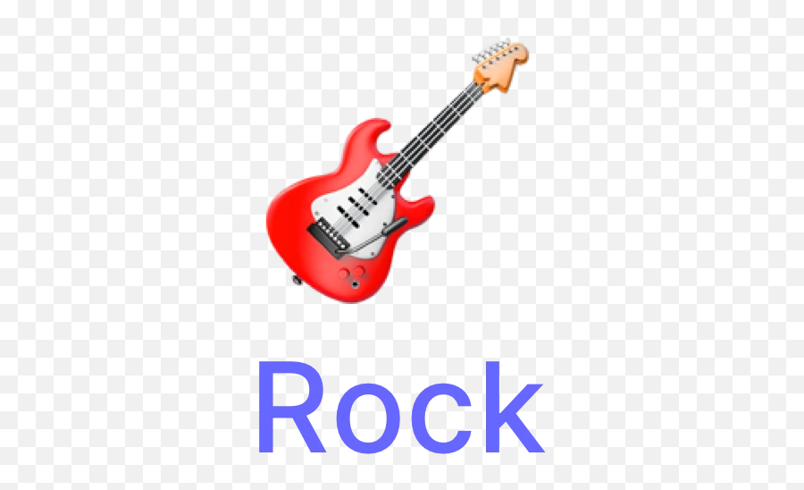 Rock - Emoji Apple Red Guitar,Jackass Emoji
