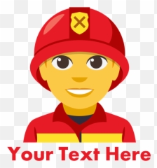 Firefighter Clipart Cap Firefighter Cap Transparent Free - Firefighter Emoji,Firefighter Emoji