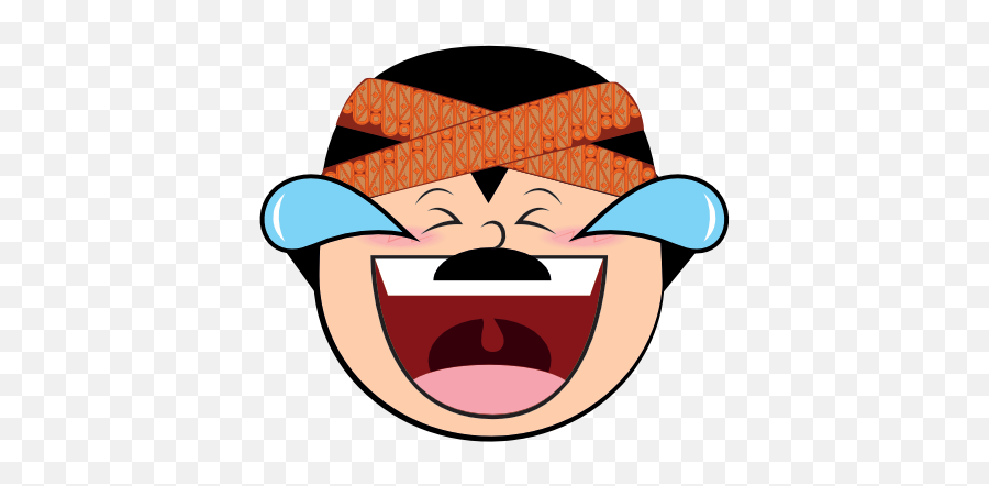 Funny Man Cartoon Face By Feyyaz Alingan - Happy Emoji,Mustache Man Emoji