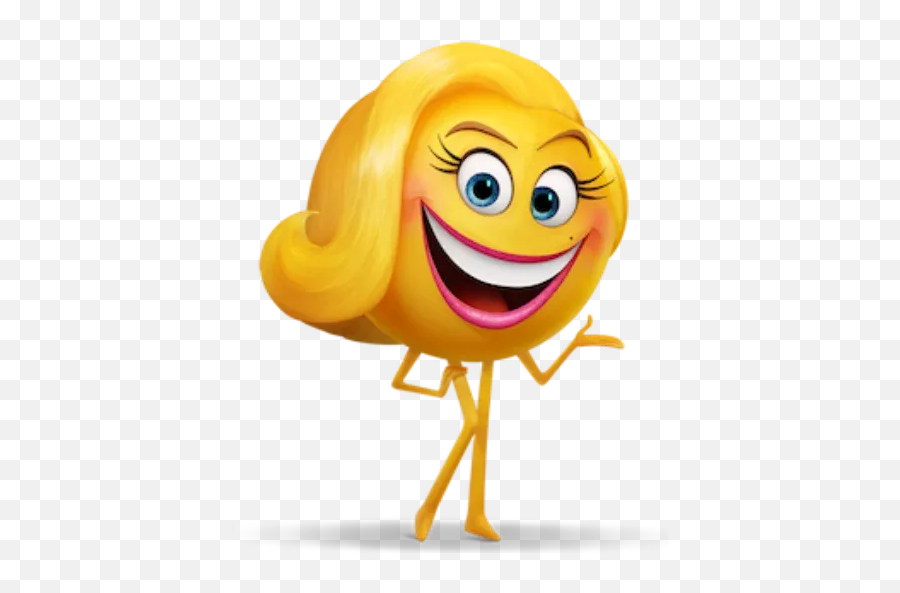 Whatsapp Stickers - Smiler From The Emoji Movie,Emoji Waving