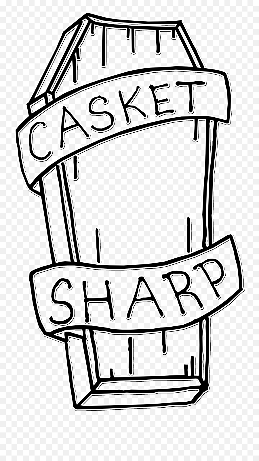 Free Download Coffin Transparent Sketch - Two Caskets Easy Drawing Emoji,Casket Emoji