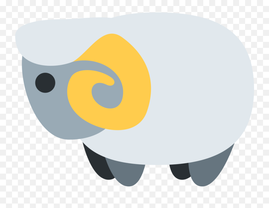 Twemoji2 1f40f - Ram Emoji,Unicorn Emoji