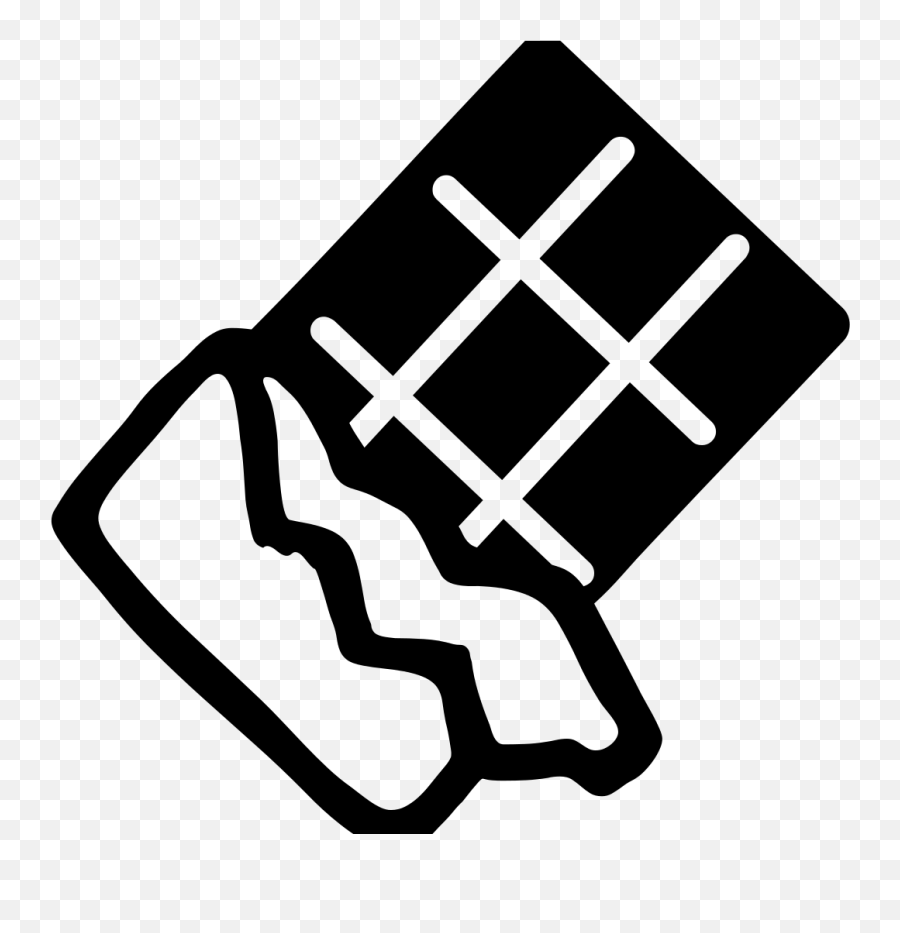 Android Emoji 1f36b - Chocolate Symbol,Black Cross Emoji