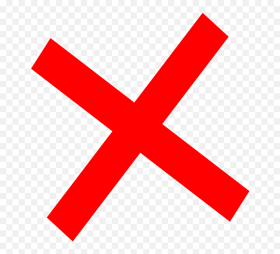 X Out Clipart - Cancel Clipart Emoji,Red X Emoji.