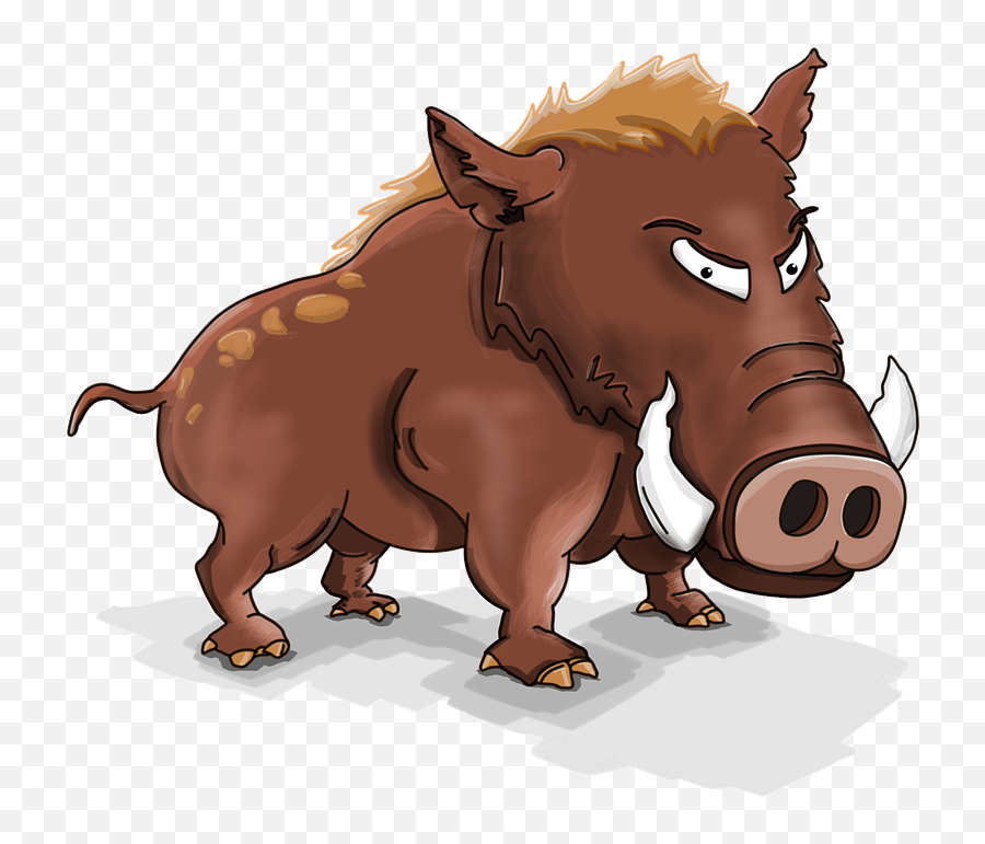 Free Wild Boar Boar Images - Big Ears Cartoon Wild Boars Emoji,Emoji Leaf And Pig