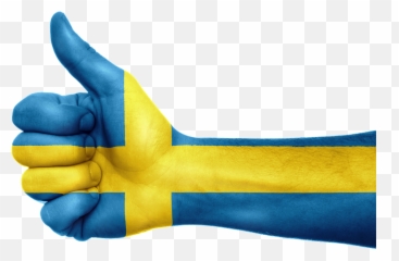 Sweden Flag Hand National Fingers - Algeria Png Emoji