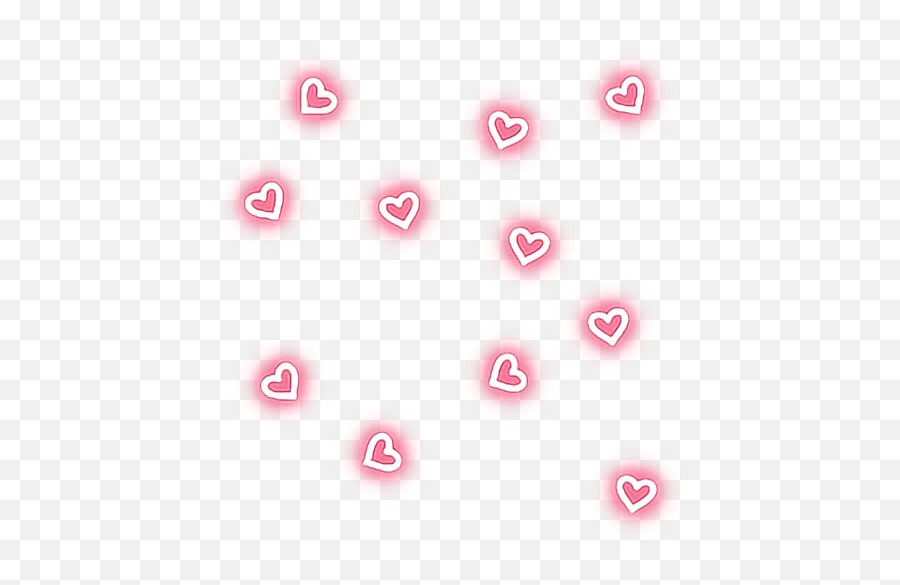 Glowing Heart Clipart Transparent - Picsart Heart Png Emoji,Glowing Heart Emoji