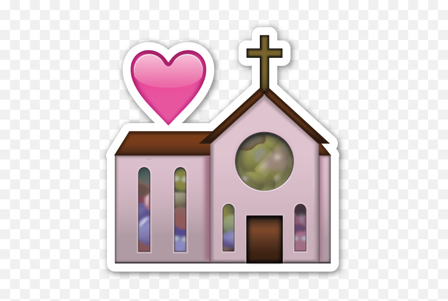 Wedding - Heart Church Emoji,Religious Emoji