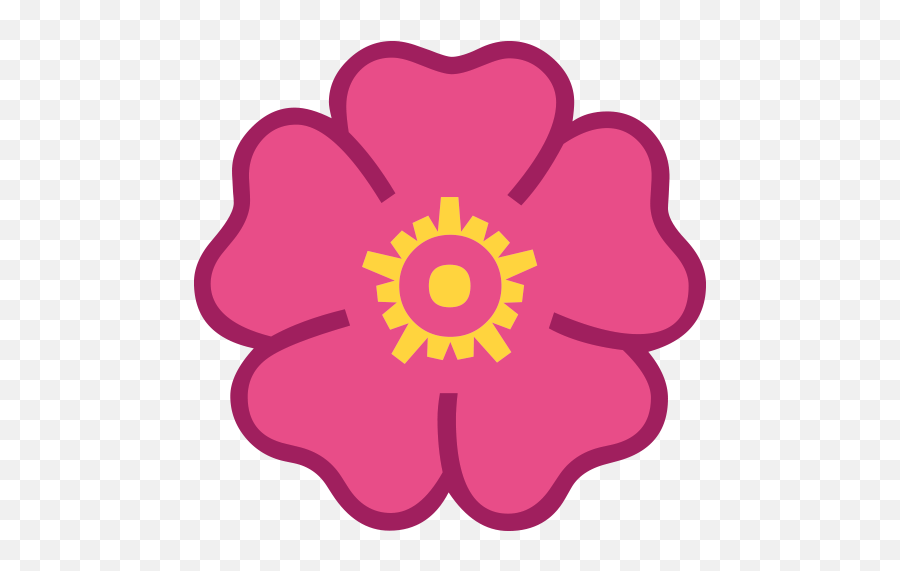 Reminder Ribbon Emoji For Facebook Email Sms - Flower White Outline,Pink Ribbon Emoji