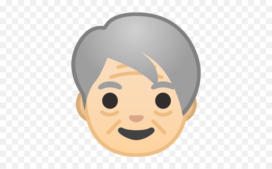 Older Adult Light Skin Tone Free Icon Of Noto Emoji - Emoji Velho,Free Adult Emojis