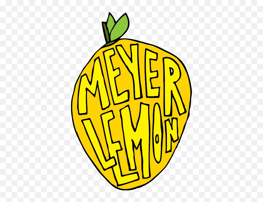 Meyer Lemon Lemon Drawing Meyer Lemon Hand Lettering - Clip Art Emoji,Lemon Emoji