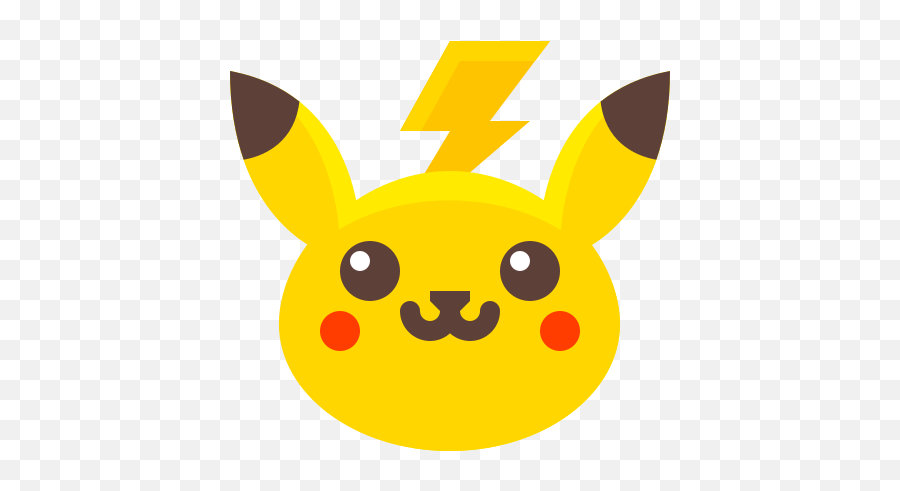 Pikachu Pokemon Icon - Pokemon Pikachu Face Icon Emoji,Pikachu Emoji