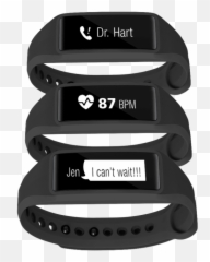 Striiv Fusion Bio2 Plus Fitness Smartwatch with Heart Rate - Mobile Phone Emoji