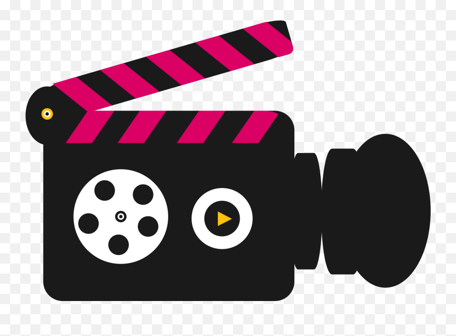 Camera Pink Movies Film Recording Renee High Quality - Clapperboard Logo Png Emoji,Movies Emoji