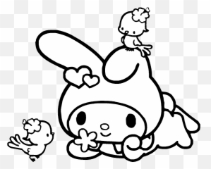 Iphone 7 Coloring Pages - My Melody Emoji