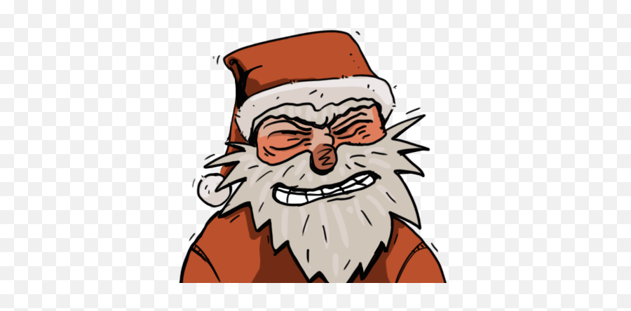 Edgy Santa By Yk Animation Studio - Cartoon Emoji,Edgy Emoji