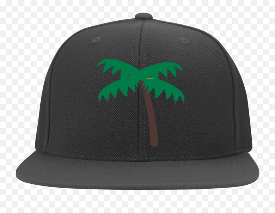 Palm Tree Emoji 6297f Yupoong Flat Bill Twill Flexfit Cap - Baseball Cap,Cricket Insect Emoji