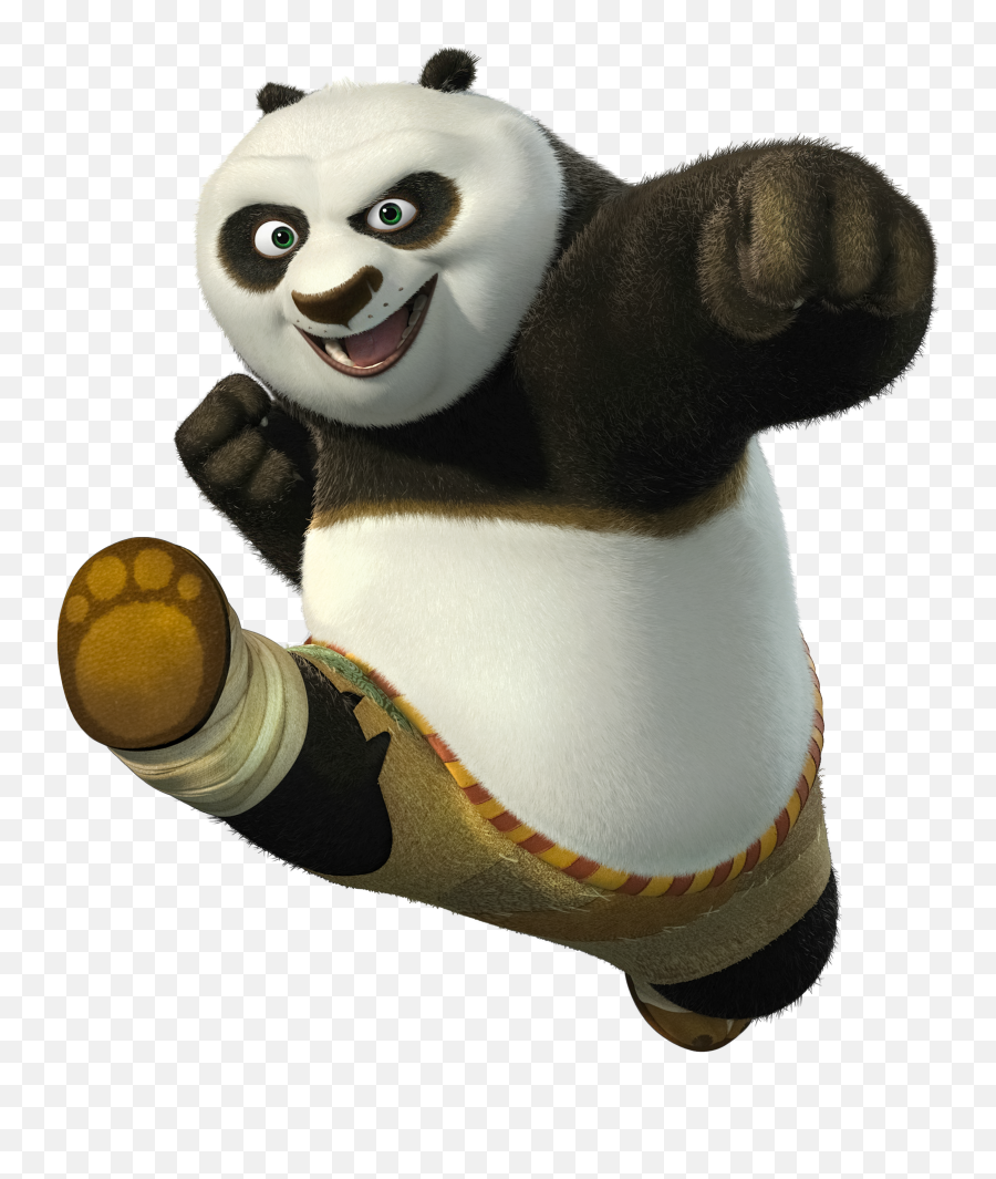 Panda Clipart Kung Fu Panda 3 Panda - Kung Fu Panda Po Png Emoji,Kung Fu Emoji