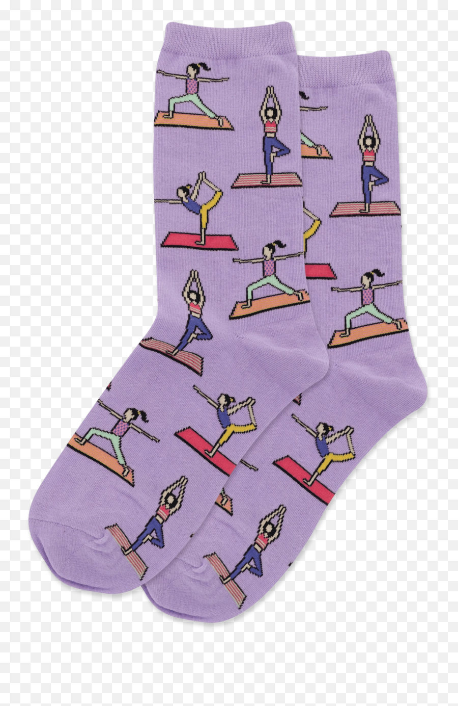 Womens Yoga Crew Socks - Sock Emoji,Emoji Yoga
