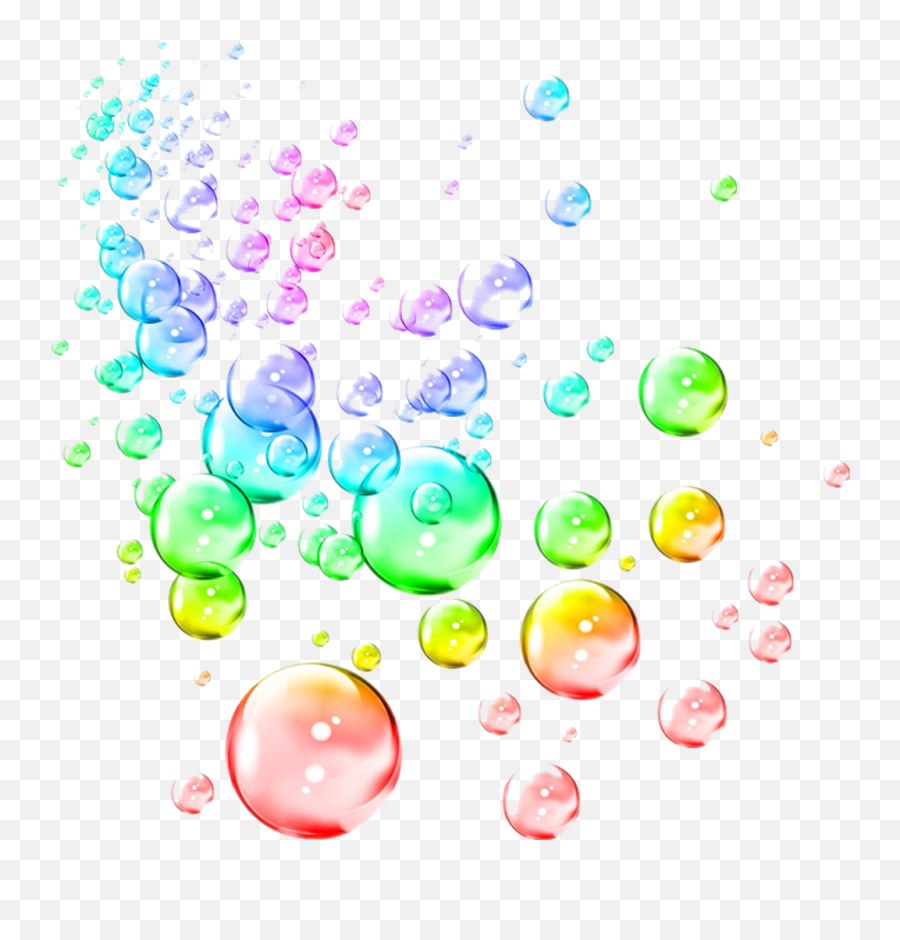 Colorful Bubbles Clipart Png - Soap Bubbles Emoji,Soap Bubble Emoji