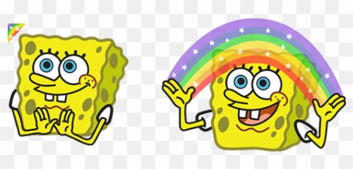Spongebob Imagination Cursor - Transparent Emoji