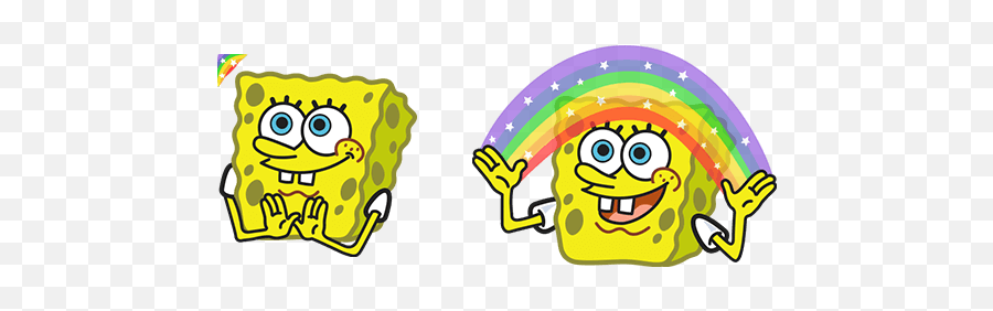 Spongebob Imagination Cursor - Spongebob Imagination Transparent Emoji,Spongebob Emoticon