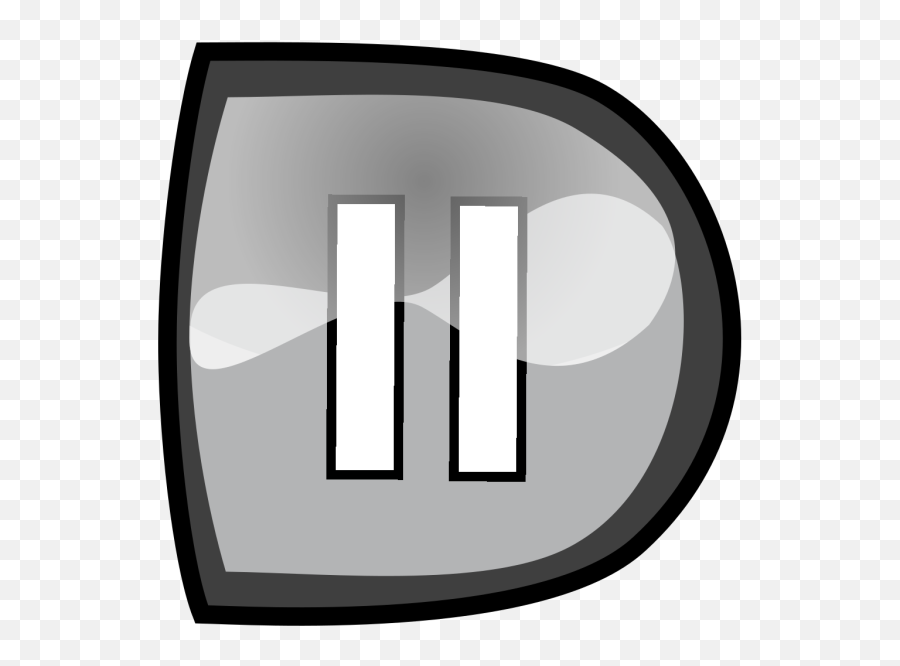 Black Pause Button Png Svg Clip Art - Clip Art Emoji,Pause Button Emoji