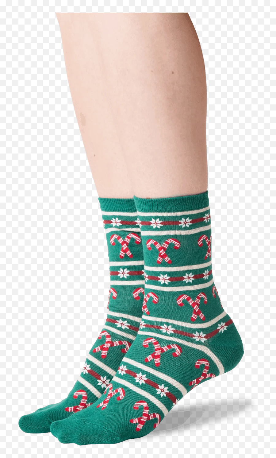 Womens Candy Cane Stripe Socks - Sock Emoji,Candycane Emoji