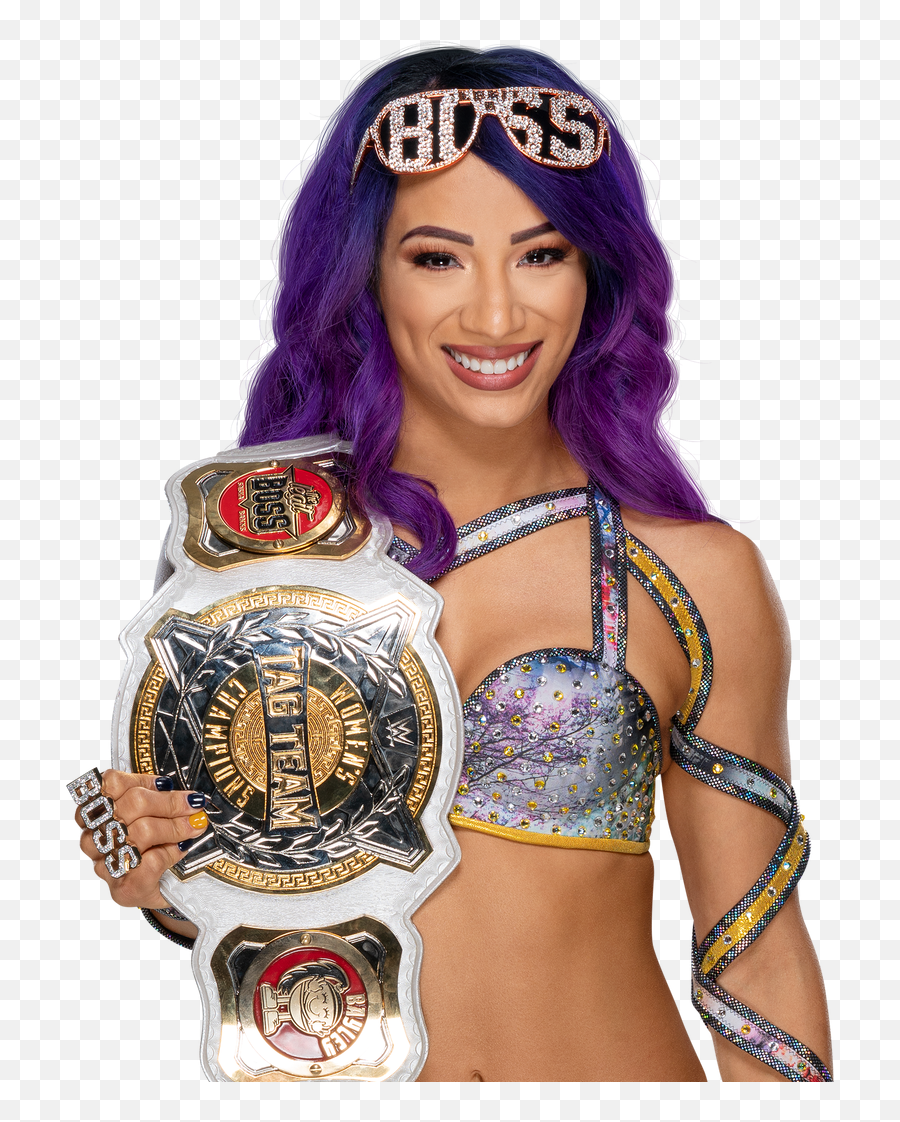 Sashabankswwe Wwe Raw Sticker - Sasha Banks Wwe Championship Belts Emoji,Wwe Emoji App