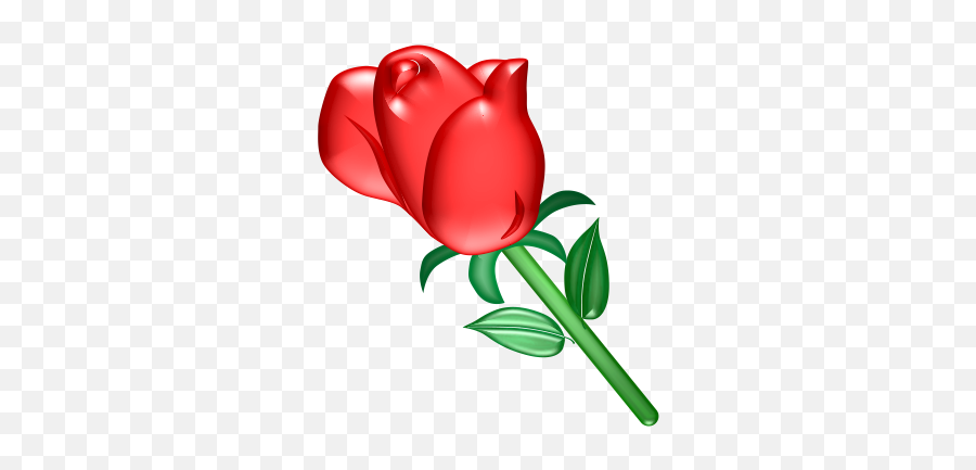 Roses Clip Art Red Rose - Clipartix Rose Gif Clip Art Emoji,Red Rose Emoji