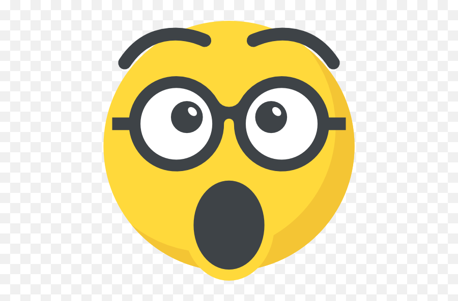 Nerd - Iconos Gratis De Emoticonos Surprised Icon Emoji,Emoticonos Para Twitter