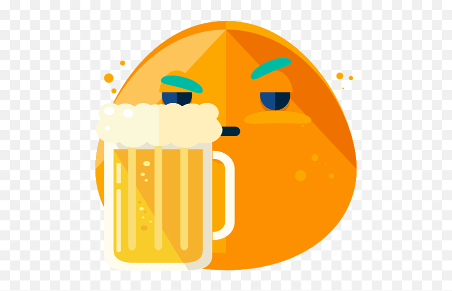 Flat Emoji Stickers Pack - Sweetened Beverage,Pimp Emoji